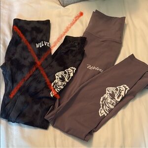 Darc Sport Wolves Graphic Leggings mauve pair only!